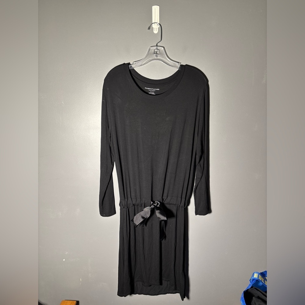 Majestic Filatures Deluxe T-Shirt Midi Dress Size Medium